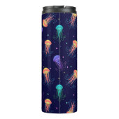 Unterwasserqualle: helles Muster. Thermosbecher (Rückseite)