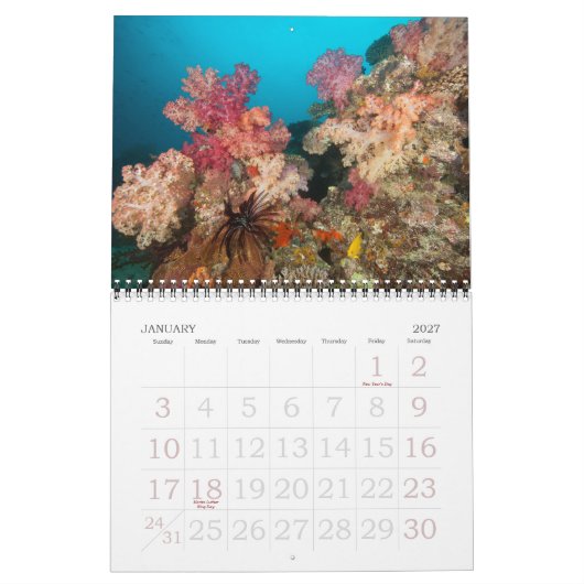 Unterwasserreisen 2011 kalender (Jan 2027)