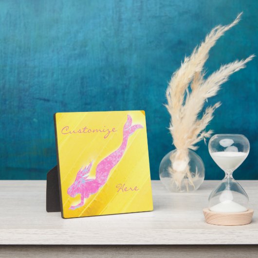 Unterwasserrosa Meerjungentauchen Fotoplatte (InSitu)