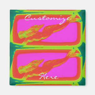 Unterwasserroter Meerschweinchen Magnet