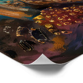 Unterwasserschatz - Farbstil Poster (Ecke)