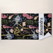 Unterwasserschätze - Fische, Muscheln, Seepferde Strandtuch (Vorderseite)