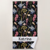 Unterwasserschätze - Fische, Seepferde, Muscheln Strandtuch (Vorderseite)