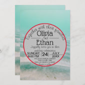 Unterwasserschiff Hochzeitseinladung Einladung (Vorne/Hinten)