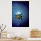 Unterwasserschildkröte| Andaman Sea, Thailand Poster (Küche)