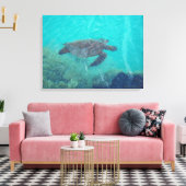Unterwasserschildkröte Kiholo Bay Hawaii Leinwand (Insitu (Wohnzimmer))