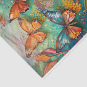 Unterwasserschmetterlinge, schwimmende Monarchen Seidenpapier (Ausschnitt)