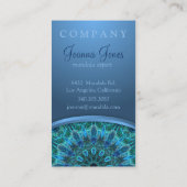 Unterwasserschönheits-Mandala Visitenkarte (Rückseite)