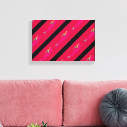 Unterwasserschwimmer Leinwanddruck (Insitu (Wohnzimmer))