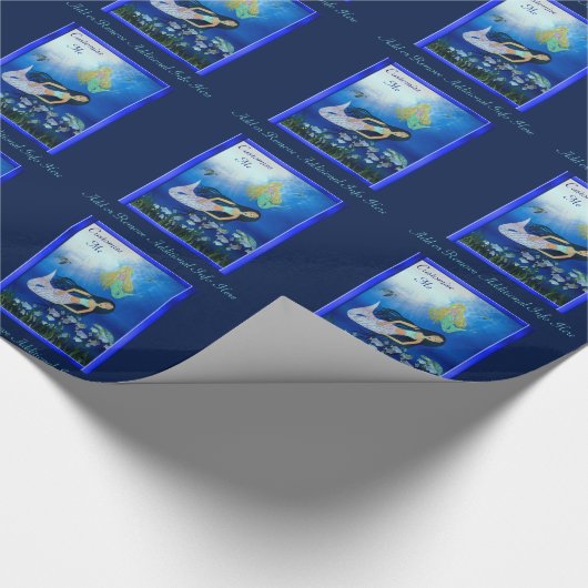 Unterwasserspiel (Meerjungfrau) Geschenkpapier (Ecke)