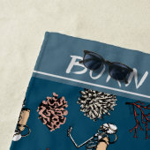 Unterwassersport Skeletttaucher Geboren zum Tauche Strandtuch (Beispiel)