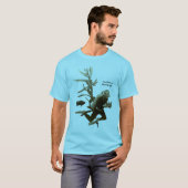 Unterwasserszene mit Vintagem Taucher und Kamera T-Shirt (Vorne ganz)