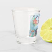 Unterwasserszene Schnapsglas (Links)