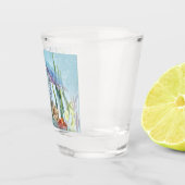 Unterwasserszene Schnapsglas (Rechts)