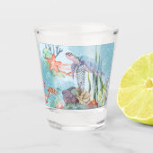 Unterwasserszene Schnapsglas (Vorderseite)