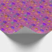 Unterwassertanzen Rainbows Mauve Geschenkpapier (Ecke)
