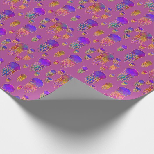 Unterwassertanzen Rainbows Mauve Geschenkpapier (Ecke)