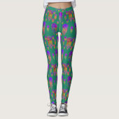 Unterwassertanzen Rainbows Sea Green Leggings (Vorderseite)