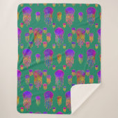 Unterwassertanzen Rainbows Sea Green Sherpadecke (Vorderseite)