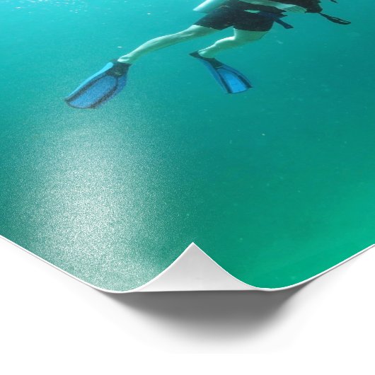 Unterwassertauchgerät Fotodruck (Ecke)