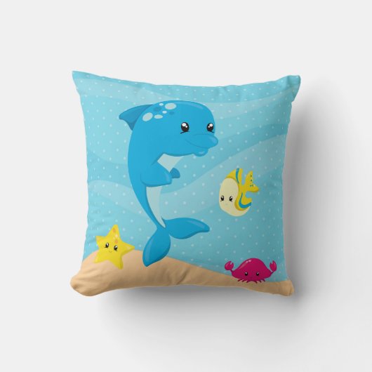 Unterwassertiere Kissen (Vorderseite)