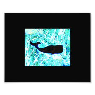 Unterwasserwal, der Thunder_Cove schwimmt Fotodruck