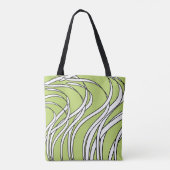 Unterwasserwelle lindgrün tasche (Rückseite)