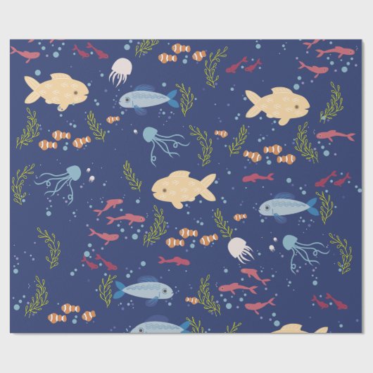 Unterwasserwelt Geschenkpapier (Flach)