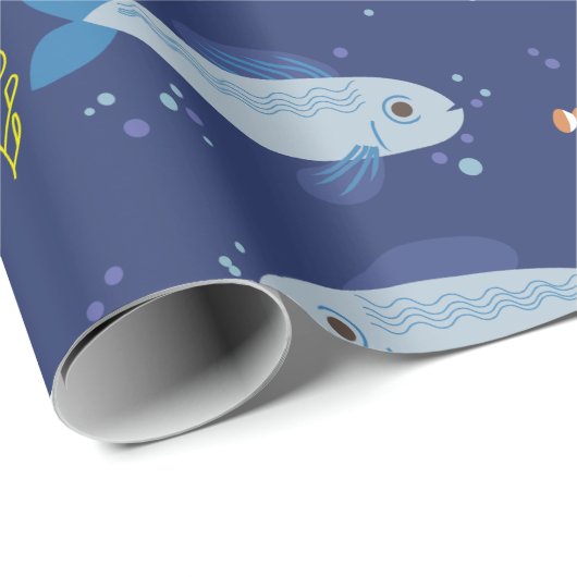 Unterwasserwelt Geschenkpapier (Rolleneckpunkt)