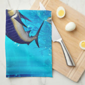 Unterwasserwelt Geschirrtuch (Viertel Falte)