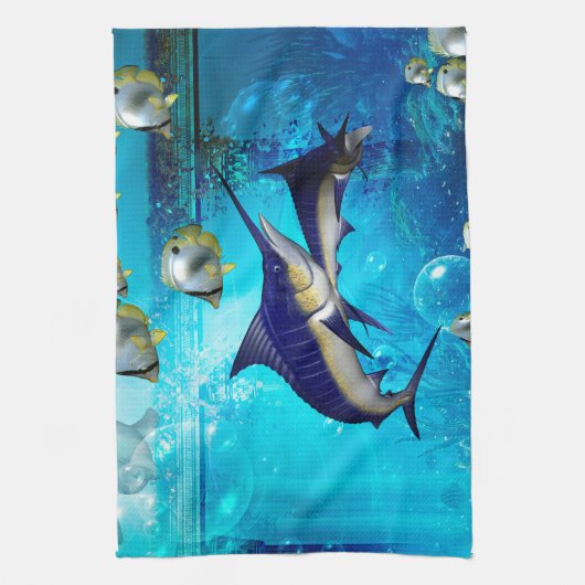 Unterwasserwelt Geschirrtuch (Vertikal)