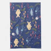 Unterwasserwelt Geschirrtuch (Vertikal)