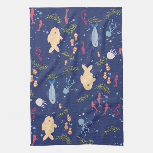 Unterwasserwelt Geschirrtuch (Vertikal)