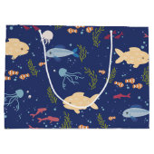 Unterwasserwelt Große Geschenktüte (Rückseite)