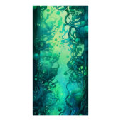 Unterwasserwelt in Grün und Blau (3/4) - Download Poster (Vorderseite)