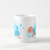 Unterwasserwelt. Meeresleben. ​ ​ Schildkröte Kaffeetasse (Mittel)