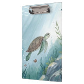 Unterwasserwelt mit Schildkröte Klemmbrett (Links)