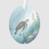 Unterwasserwelt mit Schildkröte Ornament (Vorderseite)