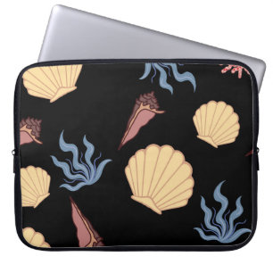 Unterwasserwelt nahtlos in Vintag. anim Laptopschutzhülle