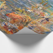 Unterwasserwelttropische Fisch-Aquarium-Malerei Geschenkpapier (Ecke)