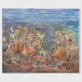 Unterwasserwelttropische Fisch-Aquarium-Malerei Geschenkpapier (Flach)