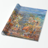 Unterwasserwelttropische Fisch-Aquarium-Malerei Geschenkpapier (Ungerollt)