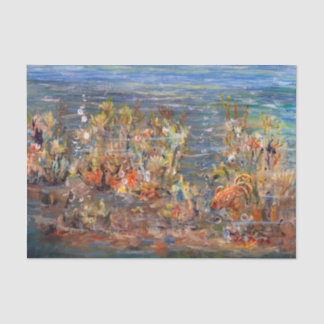 Unterwasserwelttropische Fisch-Aquarium-Malerei Seidenpapier