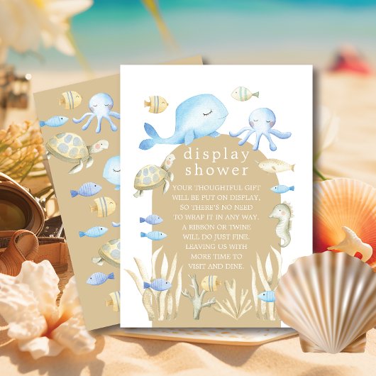 Unterwasserwhimsy-Showdusche Begleitkarte