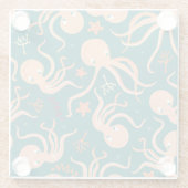 Unterwasserwunder: Octopus Starfish Dance Glasuntersetzer (Rückseite)