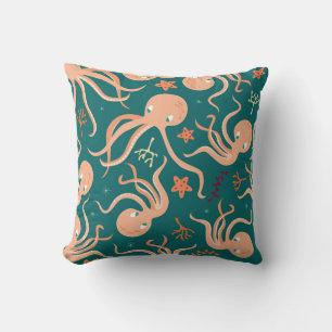Unterwasserwunder: Octopus Starfish Dance Kissen