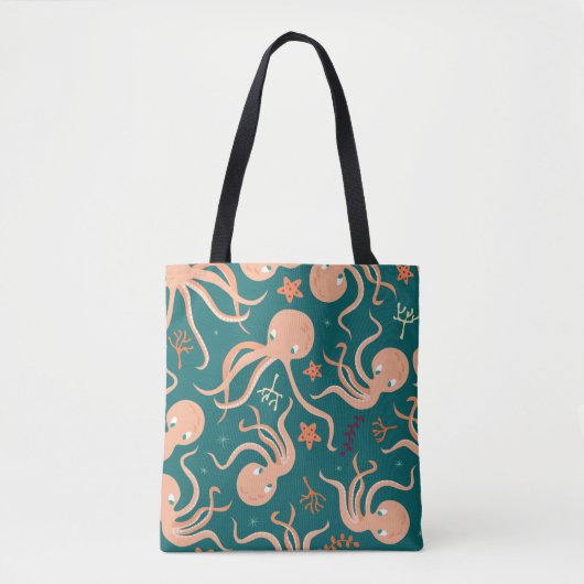 Unterwasserwunder: Octopus Starfish Dance Tasche (Vorderseite)