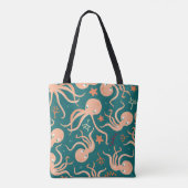 Unterwasserwunder: Octopus Starfish Dance Tasche (Rückseite)