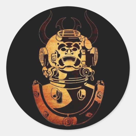 Unterwater Samurai Stickers (Vorderseite)