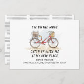 Unterwegs mit Cat Bicycle Neue Adresse bewegen Ankündigung (Vorne/Hinten)